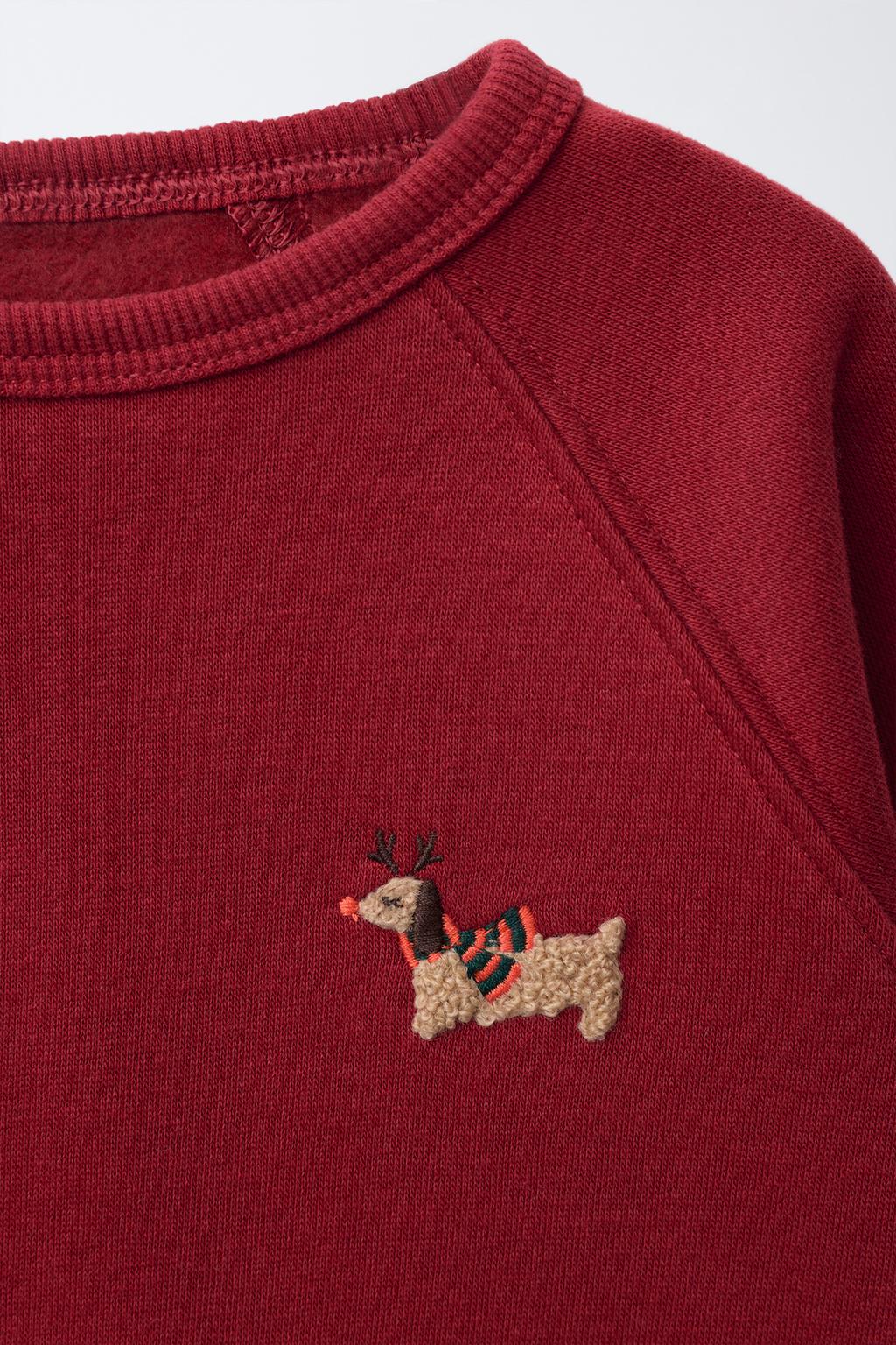 КОМПЛЕКТ ИЗ ТОЛСТОВКИ С МАХРОВОЙ АППЛИКАЦИЕЙ И БРЮК-ДЖОГГЕРОВ