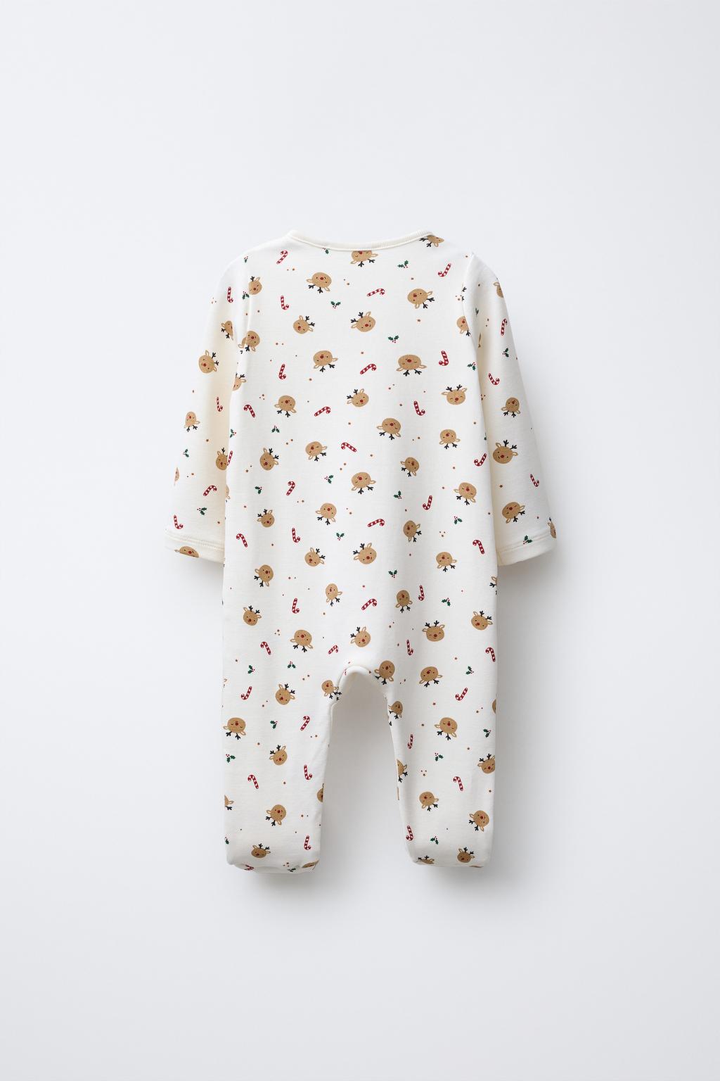 КОМБИНЕЗОН С ОЛЕНЯМИ И РЕГУЛИРУЕМЫМИ ШТАНИНАМИ