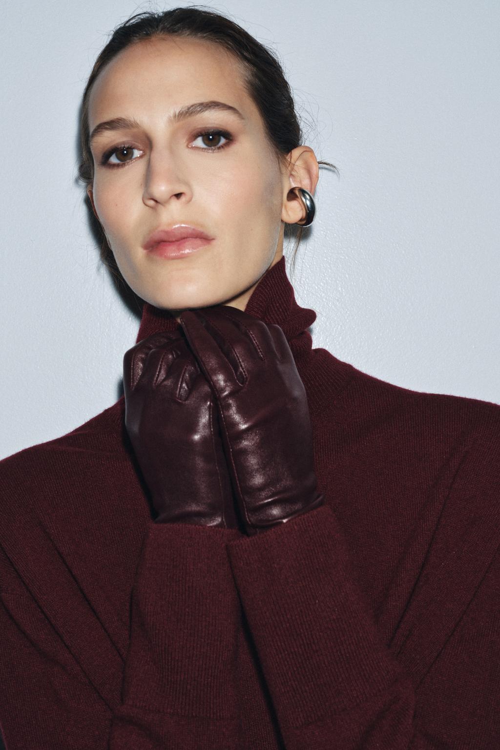 ДЛИННЫЕ ПЕРЧАТКИ ИЗ 100% КОЖИ