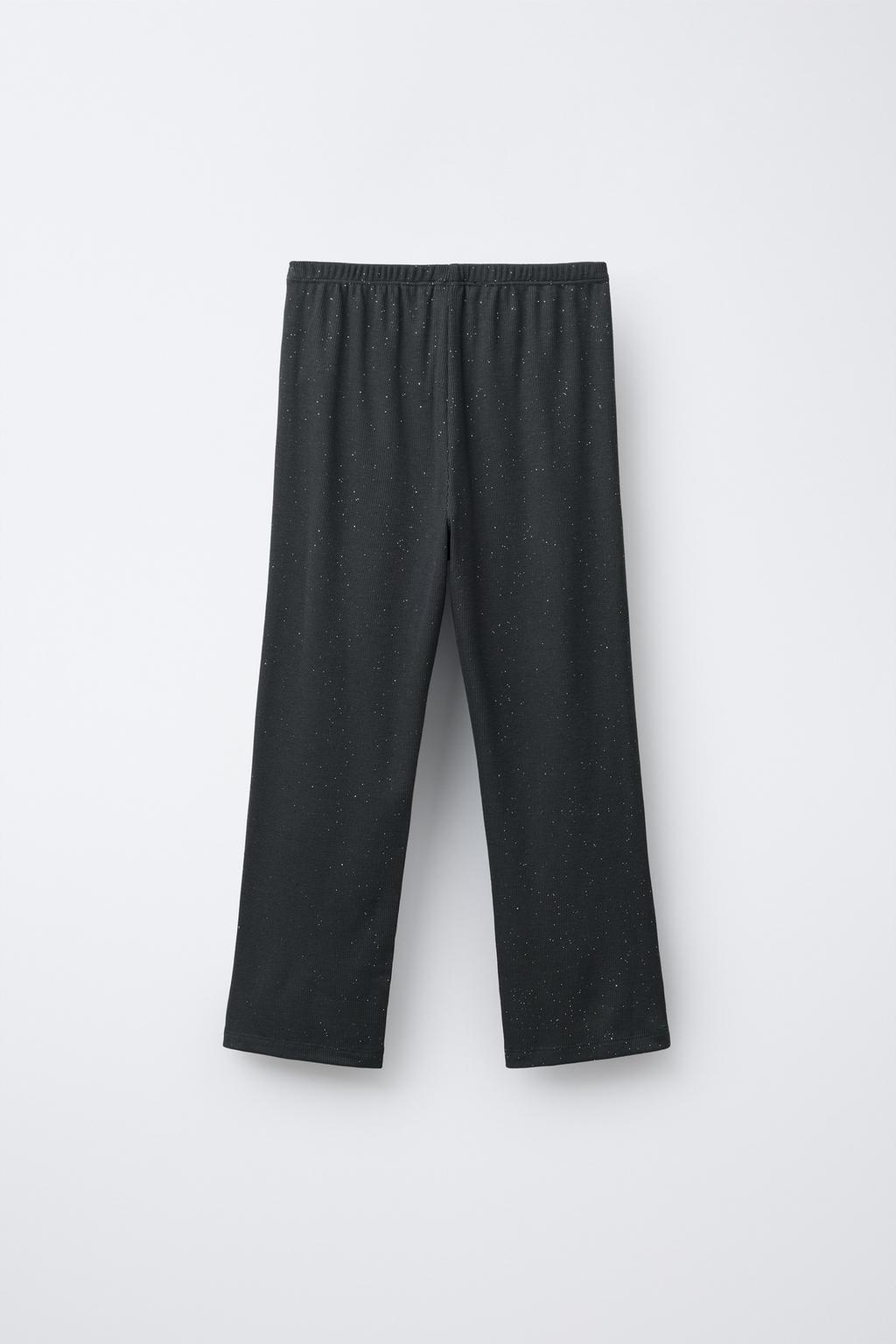 Пижама с вышивкой и блестками для детей от 6 до 14 лет