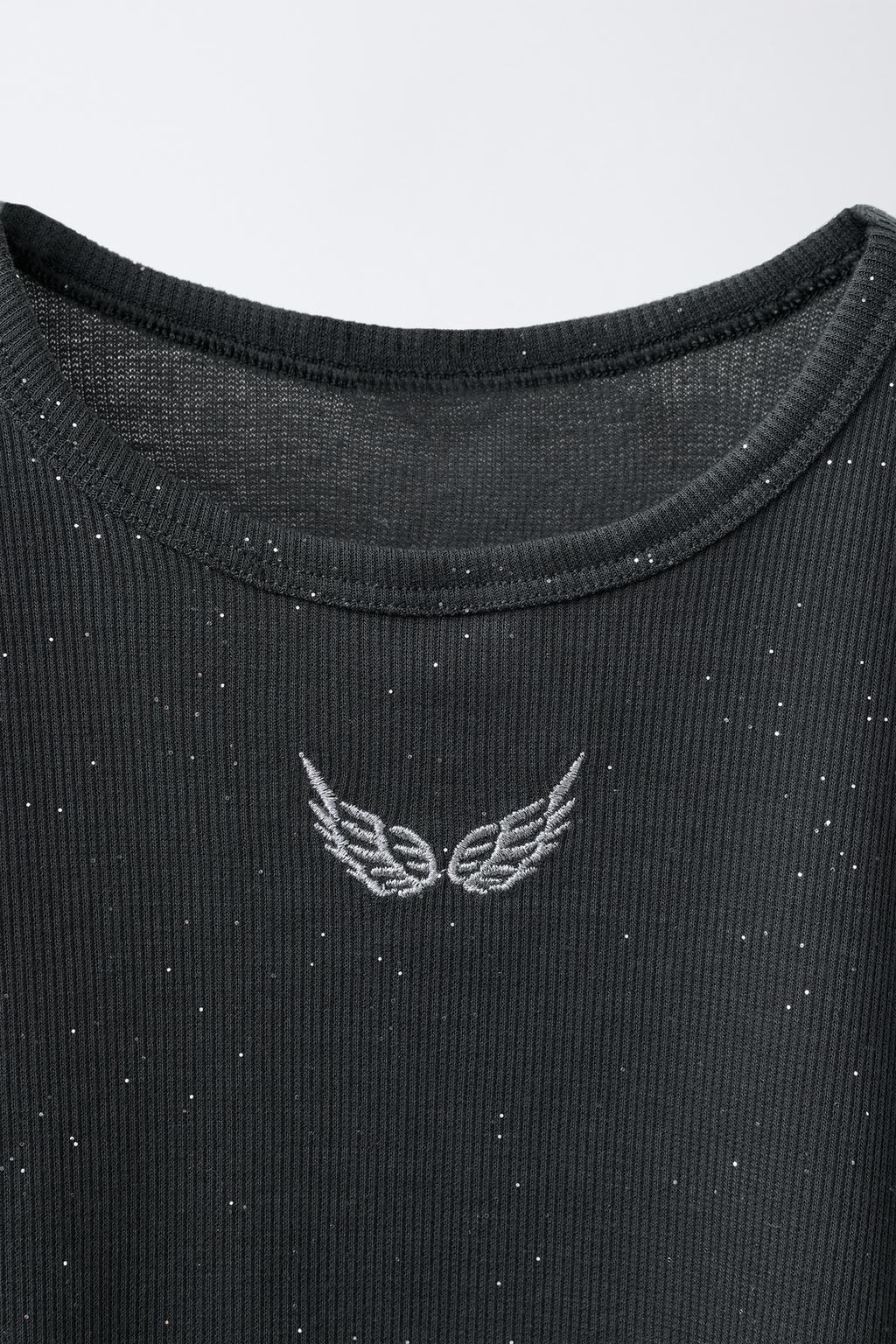 Пижама с вышивкой и блестками для детей от 6 до 14 лет