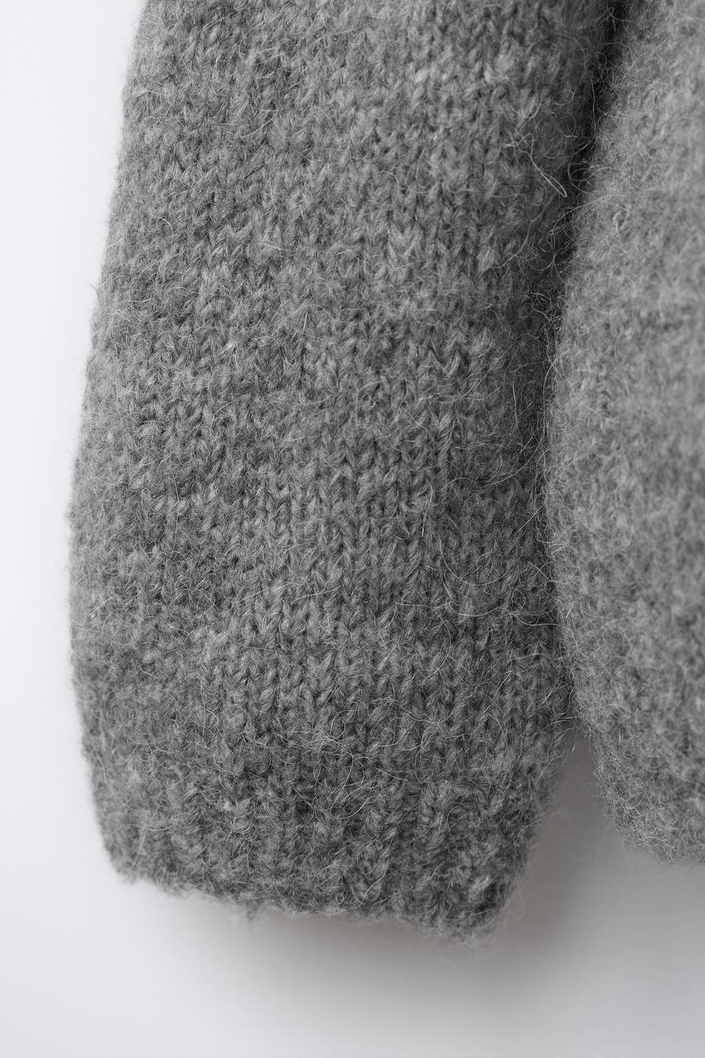 ЖАККАРДОВЫЙ КАРДИГАН ИЗ ШЕРСТИ И АЛЬПАКИ