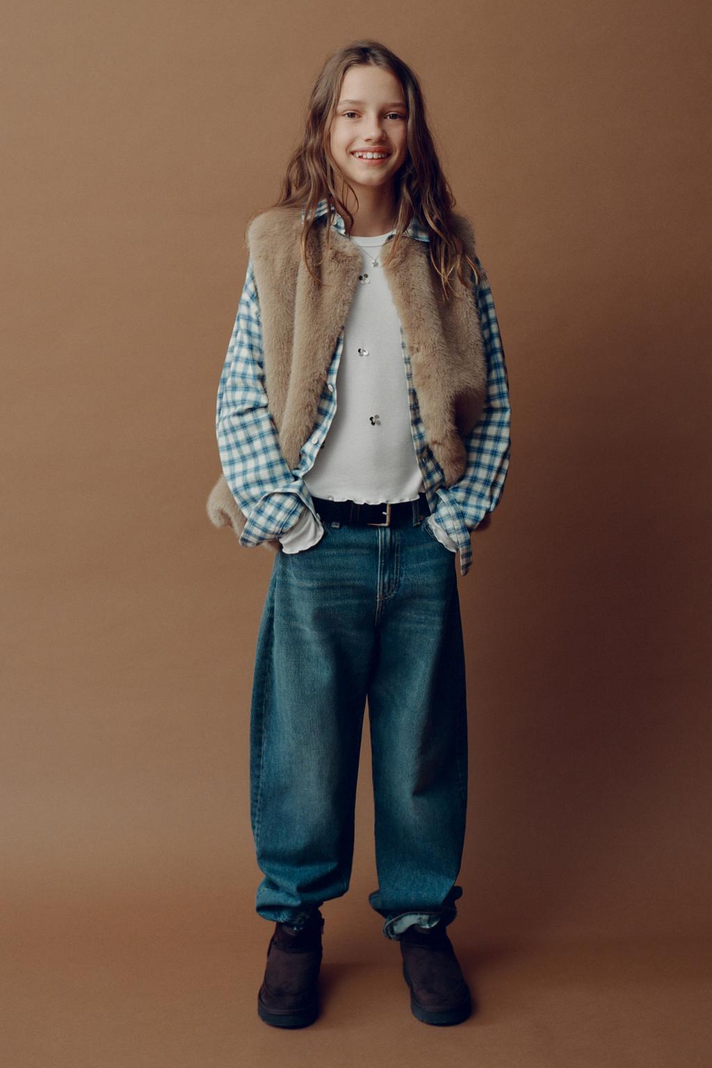 ФУТБОЛКА В РУБЧИК С ПАЙЕТКАМИ