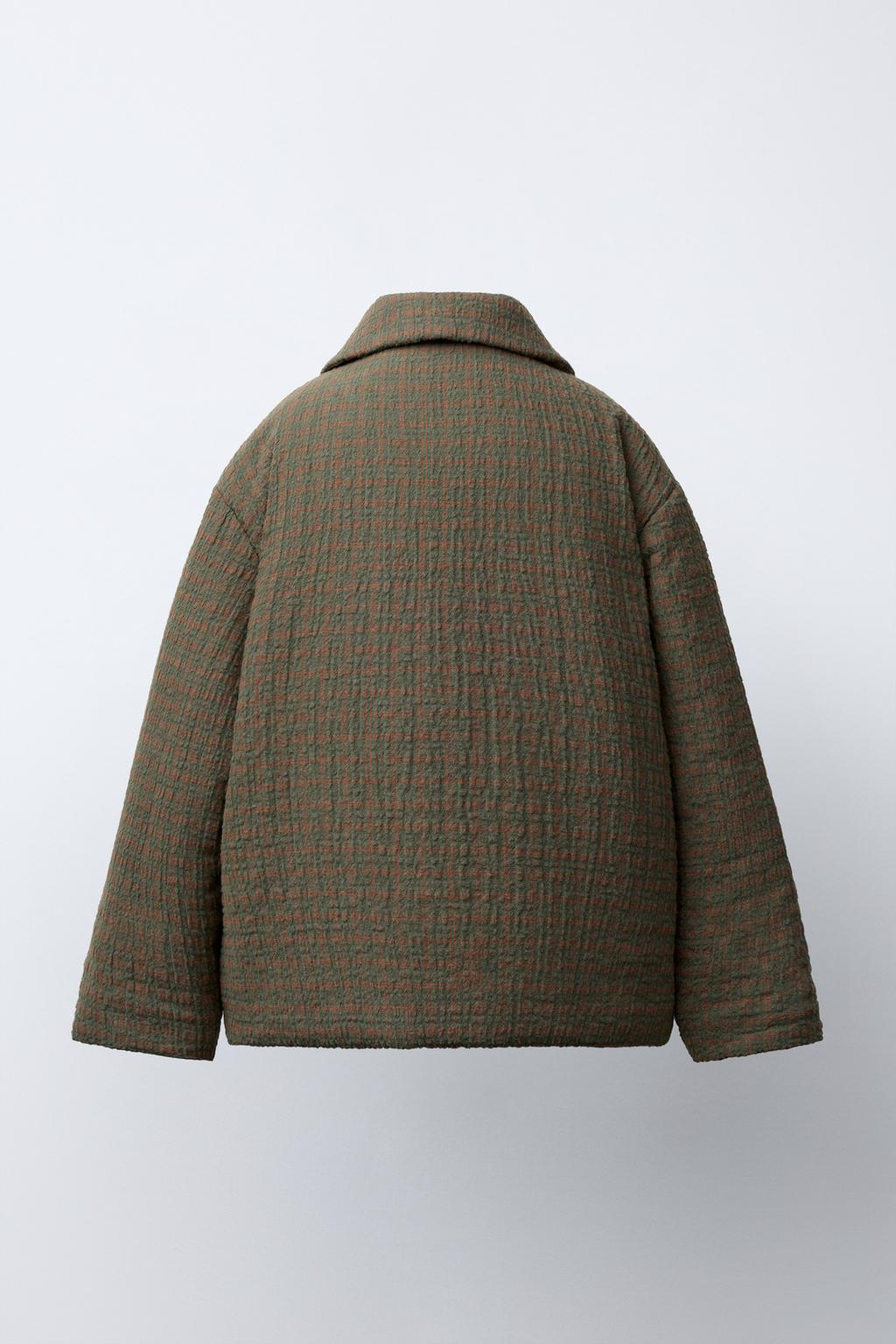 КУРТКА В КЛЕТКУ С ЗАСТЕЖКАМИ-ТОГГЛ