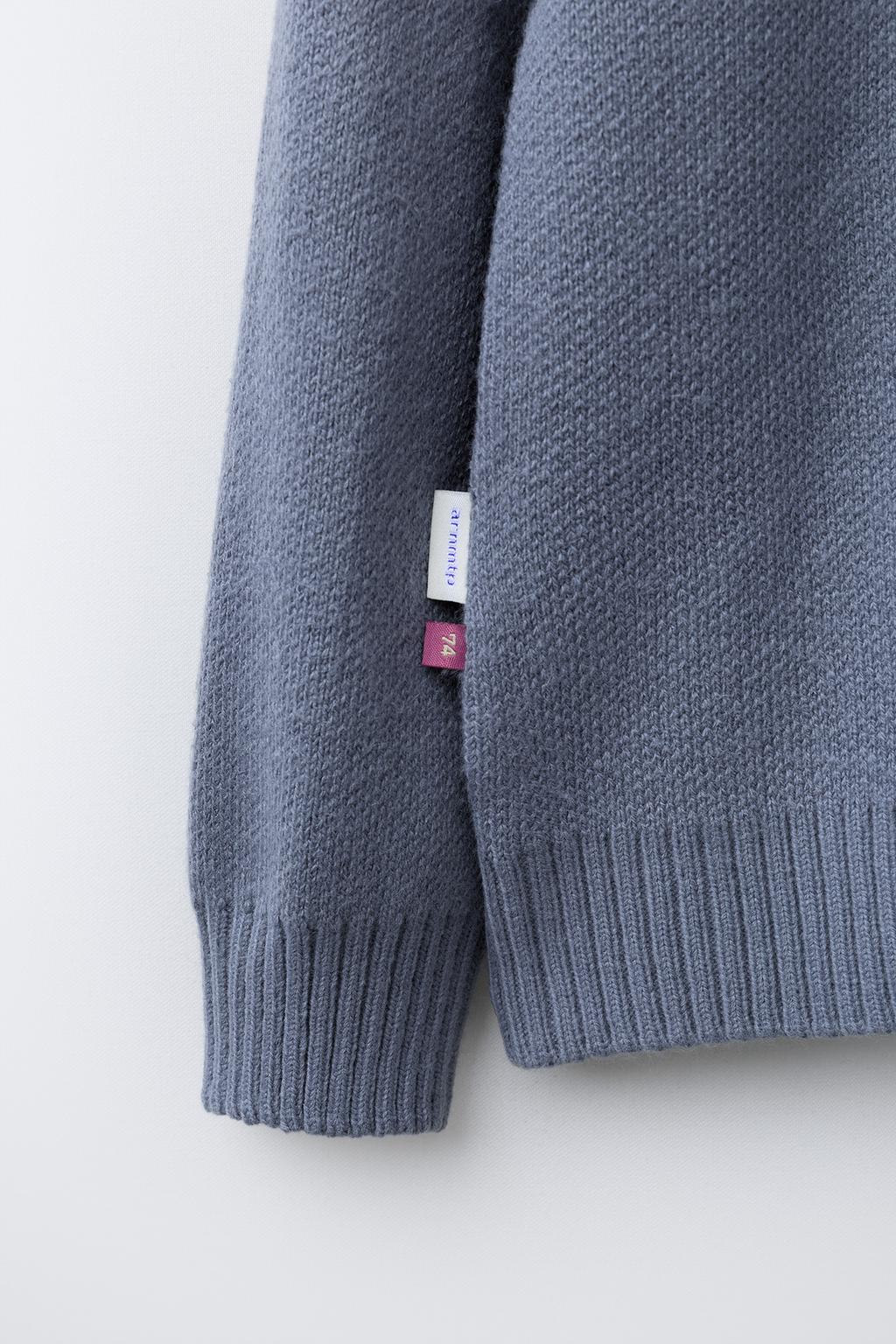 ВЯЗАНЫЙ СВИТЕР С ПРИНТОМ