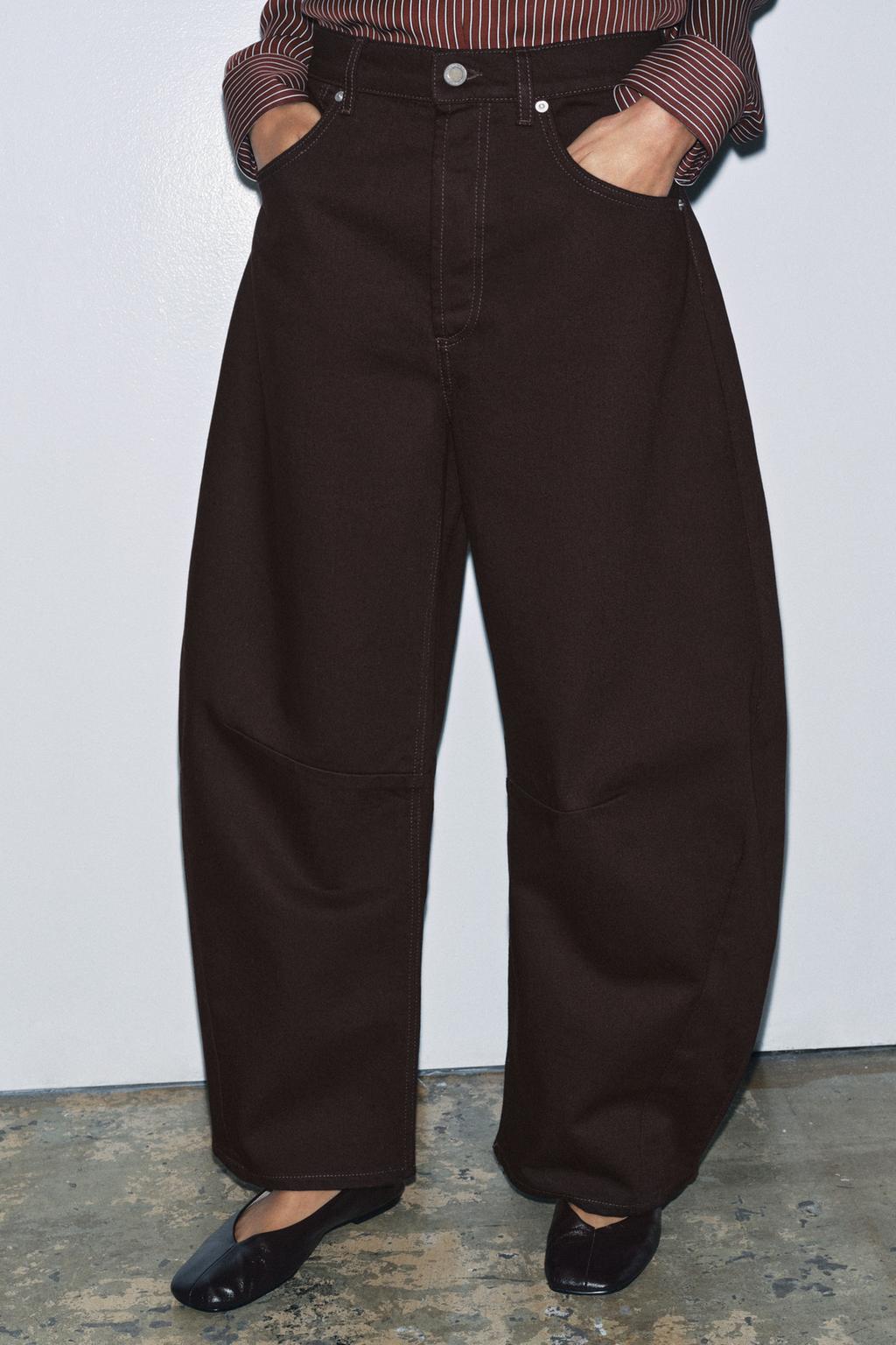 ДЖИНСЫ BALLOON СО СРЕДНЕЙ ПОСАДКОЙ — ZW COLLECTION