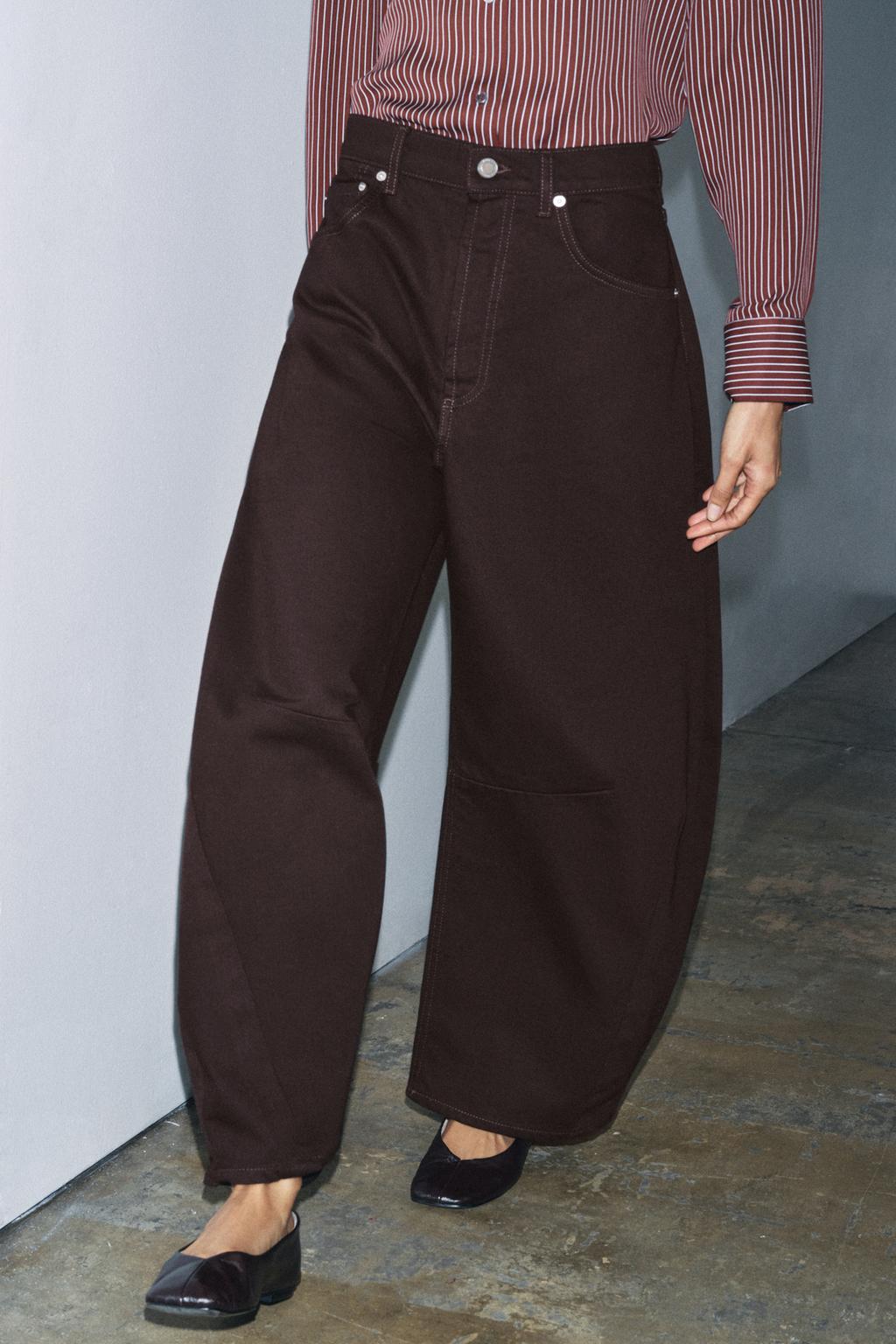 ДЖИНСЫ BALLOON СО СРЕДНЕЙ ПОСАДКОЙ — ZW COLLECTION