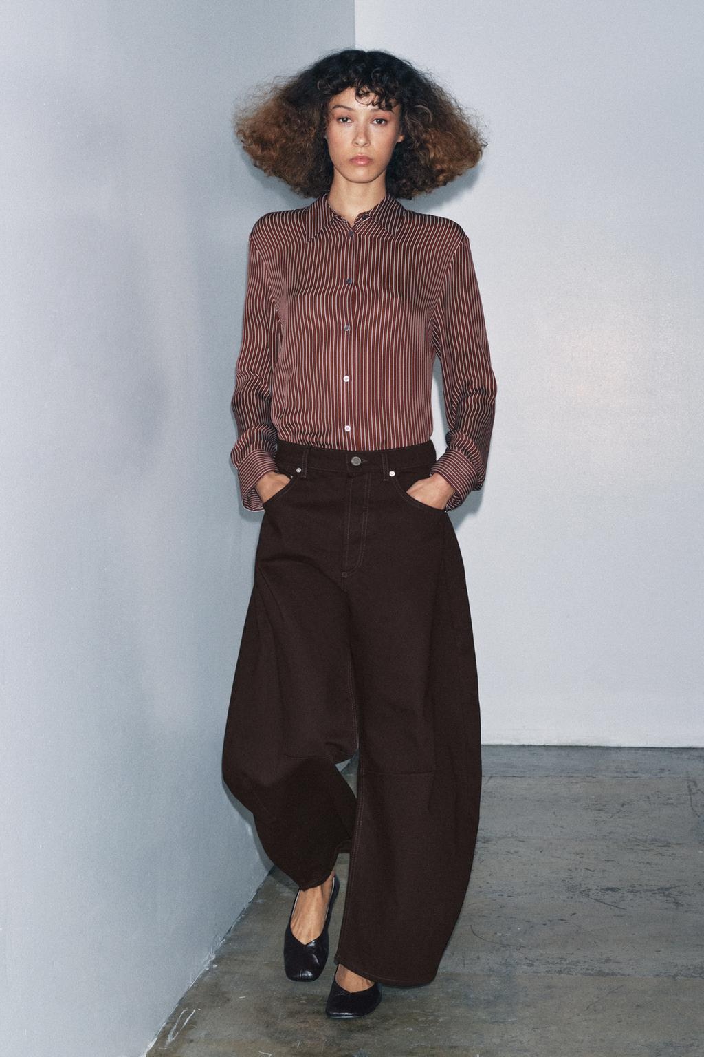 ДЖИНСЫ BALLOON СО СРЕДНЕЙ ПОСАДКОЙ — ZW COLLECTION