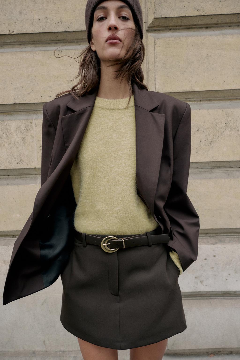 Юбка-шорты с поясом