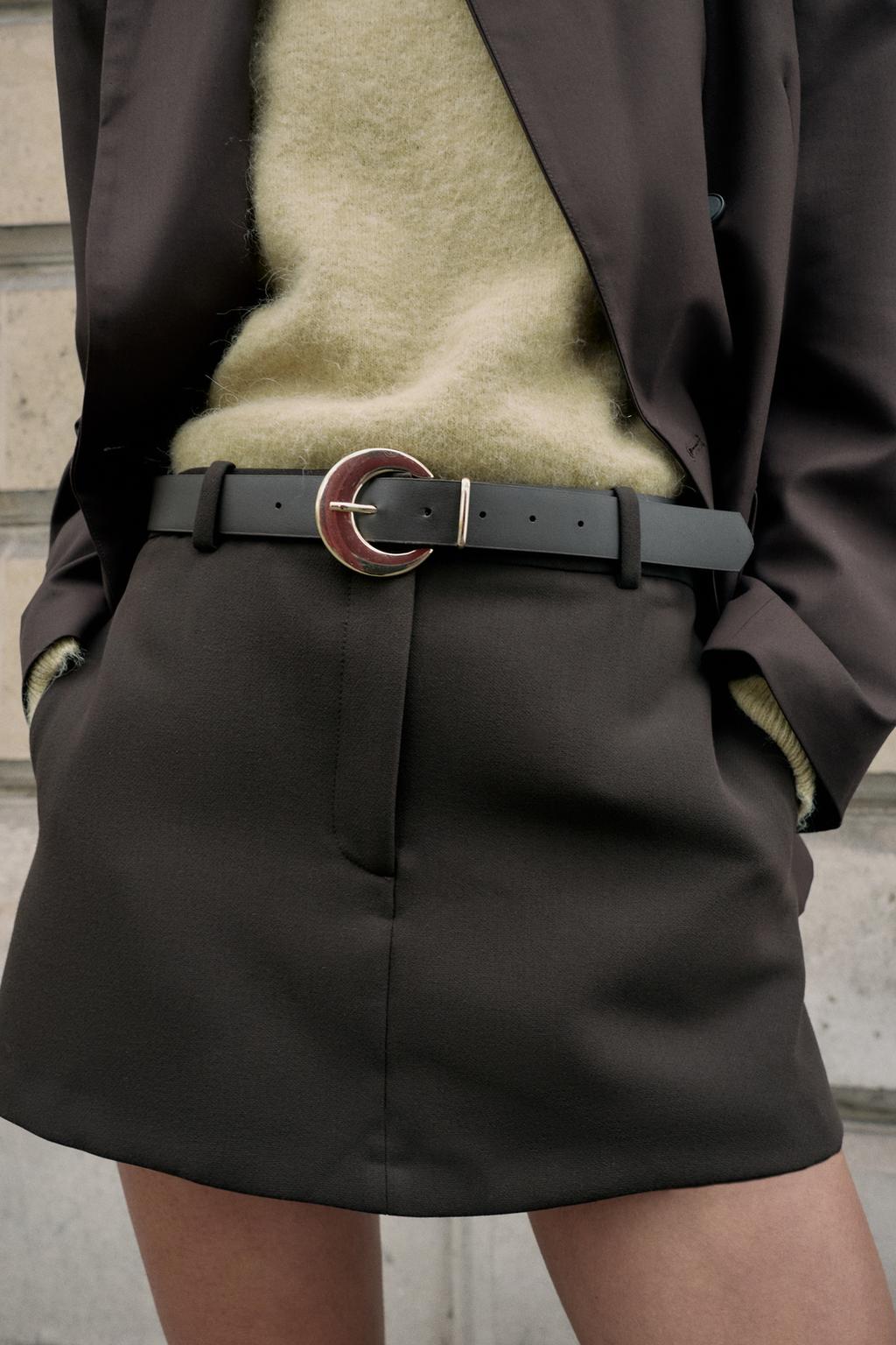 Юбка-шорты с поясом