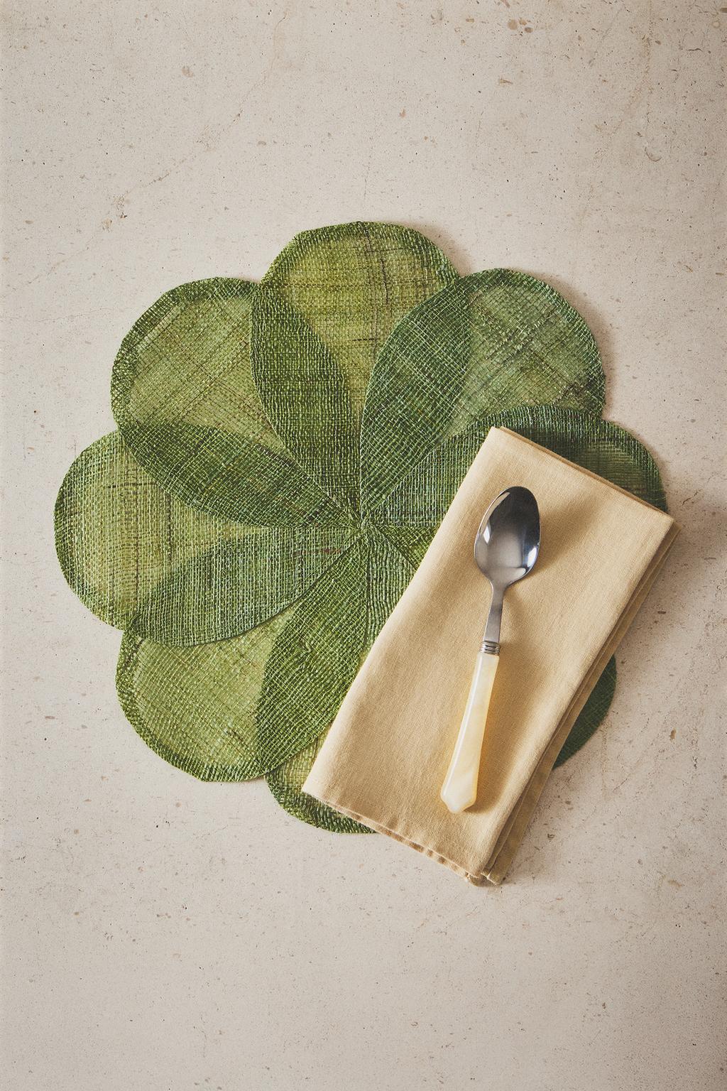 Плетеный текстильный подстаканник flower ramie