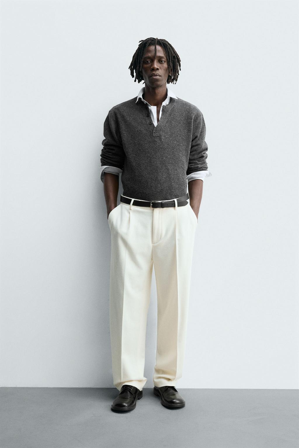 ПОЛО ВЯЗАНЫЙ, НА ПУГОВИЦАХ