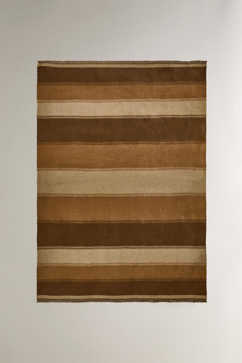 Плед из хлопка в полоску