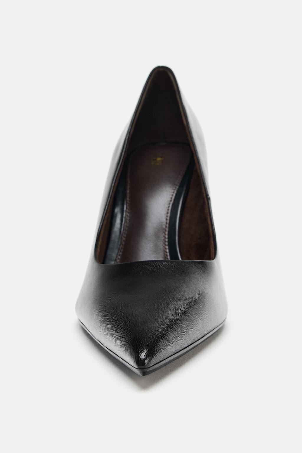 КОЖАНЫЕ ТУФЛИ НА КАБЛУКЕ