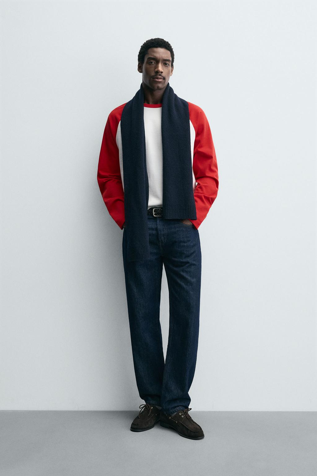 ФУТБОЛКА С ЦВЕТОВЫМИ БЛОКАМИ И РУКАВОМ РЕГЛАН