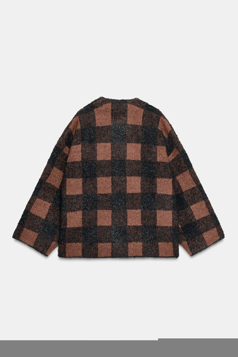 Кардиган в клетку