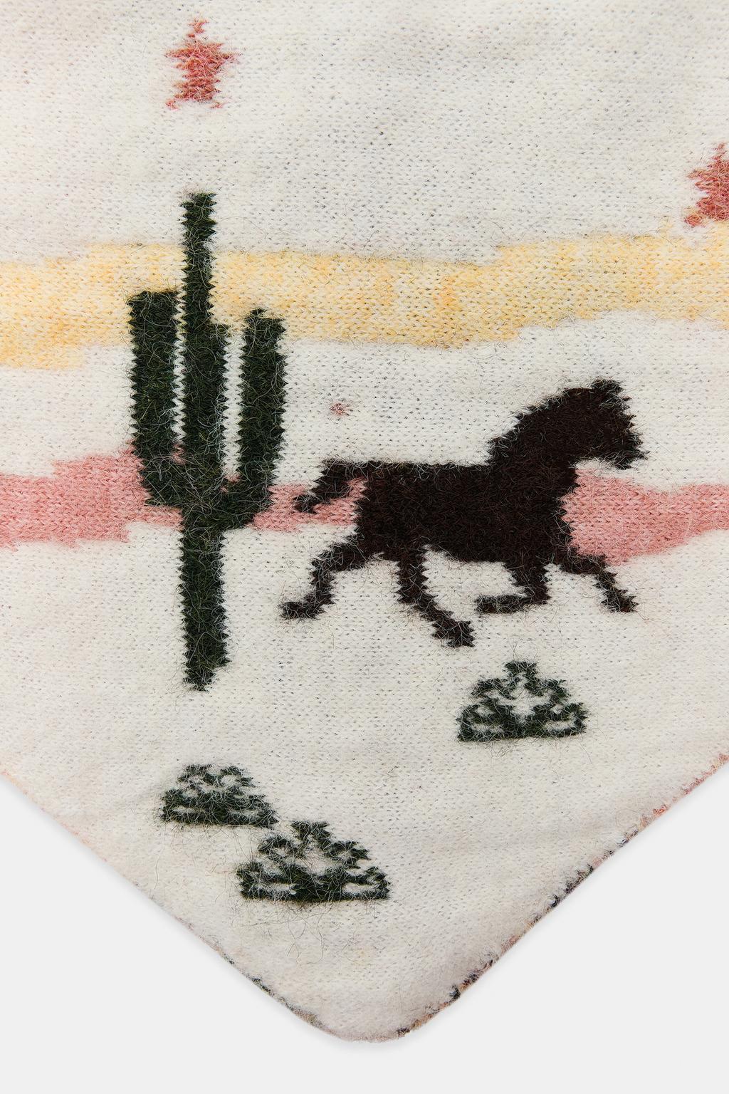 ТРИКОТАЖНАЯ БАНДАНА С ПРИНТОМ