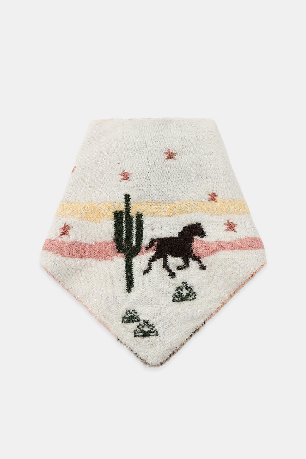 ТРИКОТАЖНАЯ БАНДАНА С ПРИНТОМ