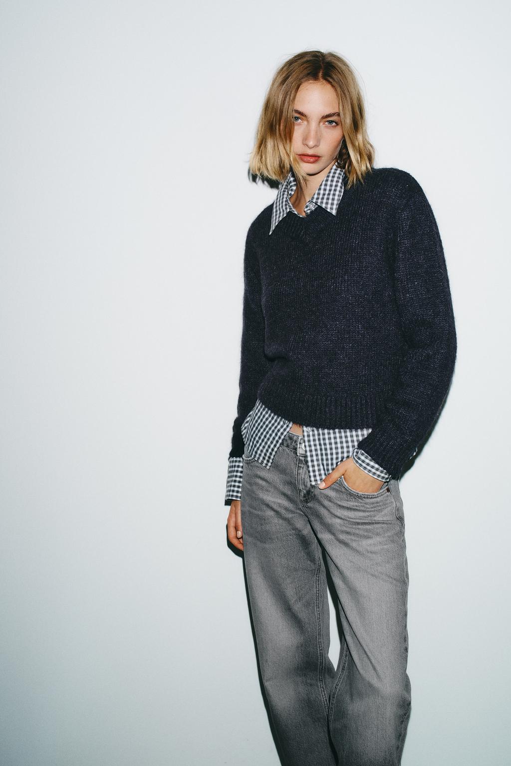 ДЖИНСЫ TRF WIDE-LEG С НИЗКОЙ ПОСАДКОЙ