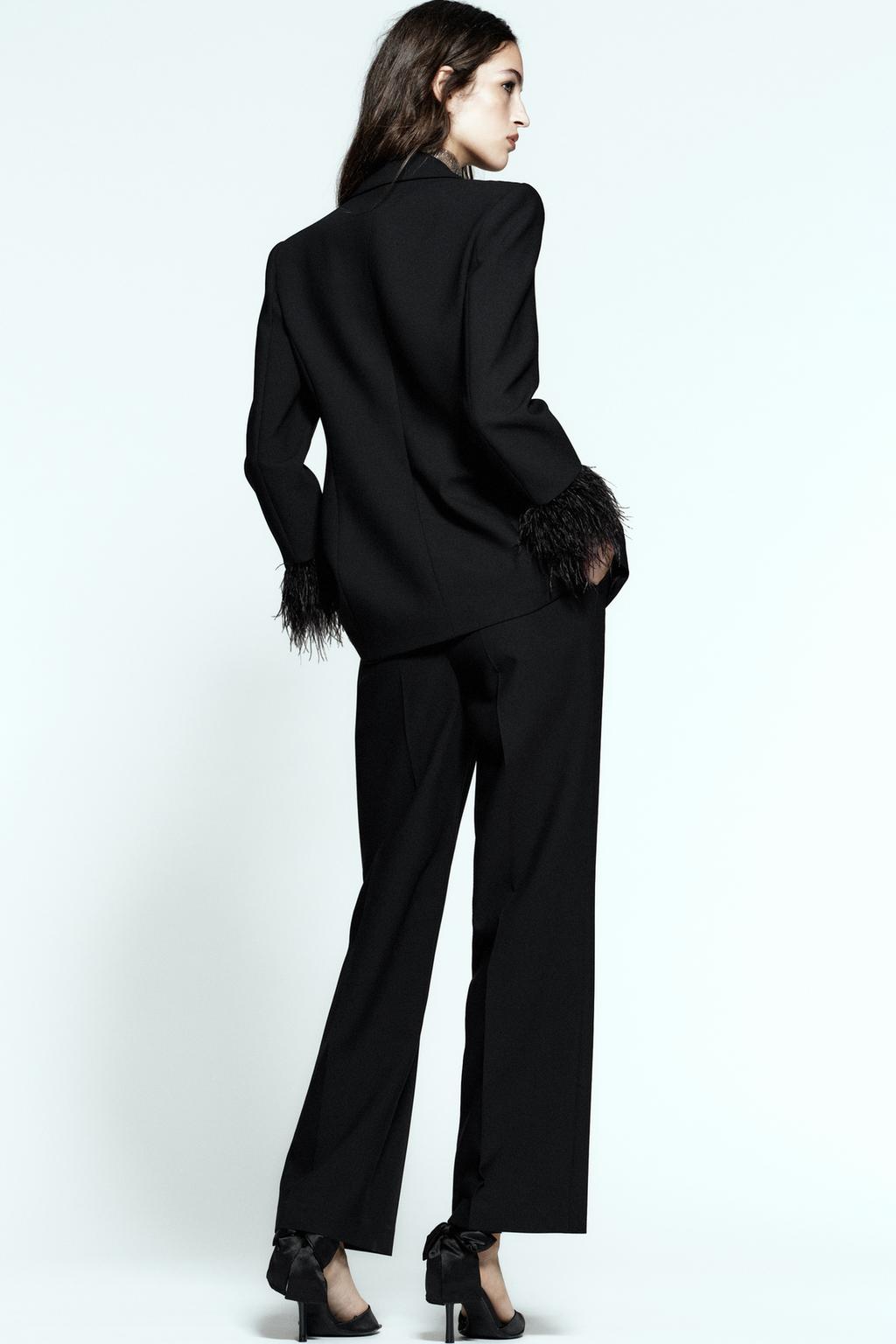 БРЮКИ ПРЯМОГО КРОЯ С ВЫСОКОЙ ПОСАДКОЙ