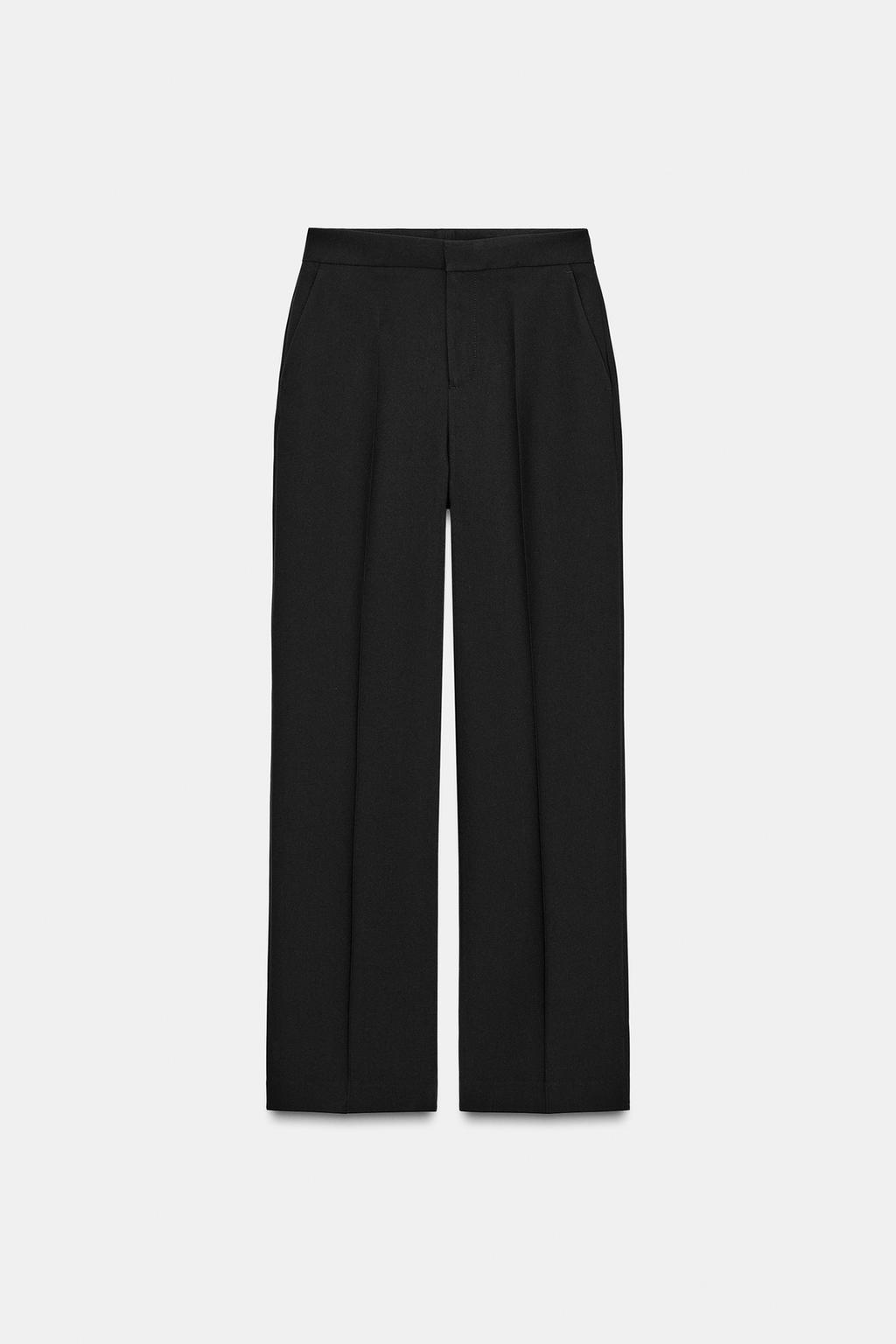 БРЮКИ ПРЯМОГО КРОЯ С ВЫСОКОЙ ПОСАДКОЙ