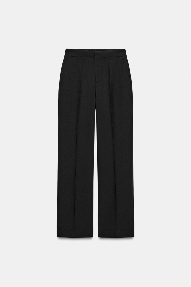 Брюки с высокой посадкой прямого кроя