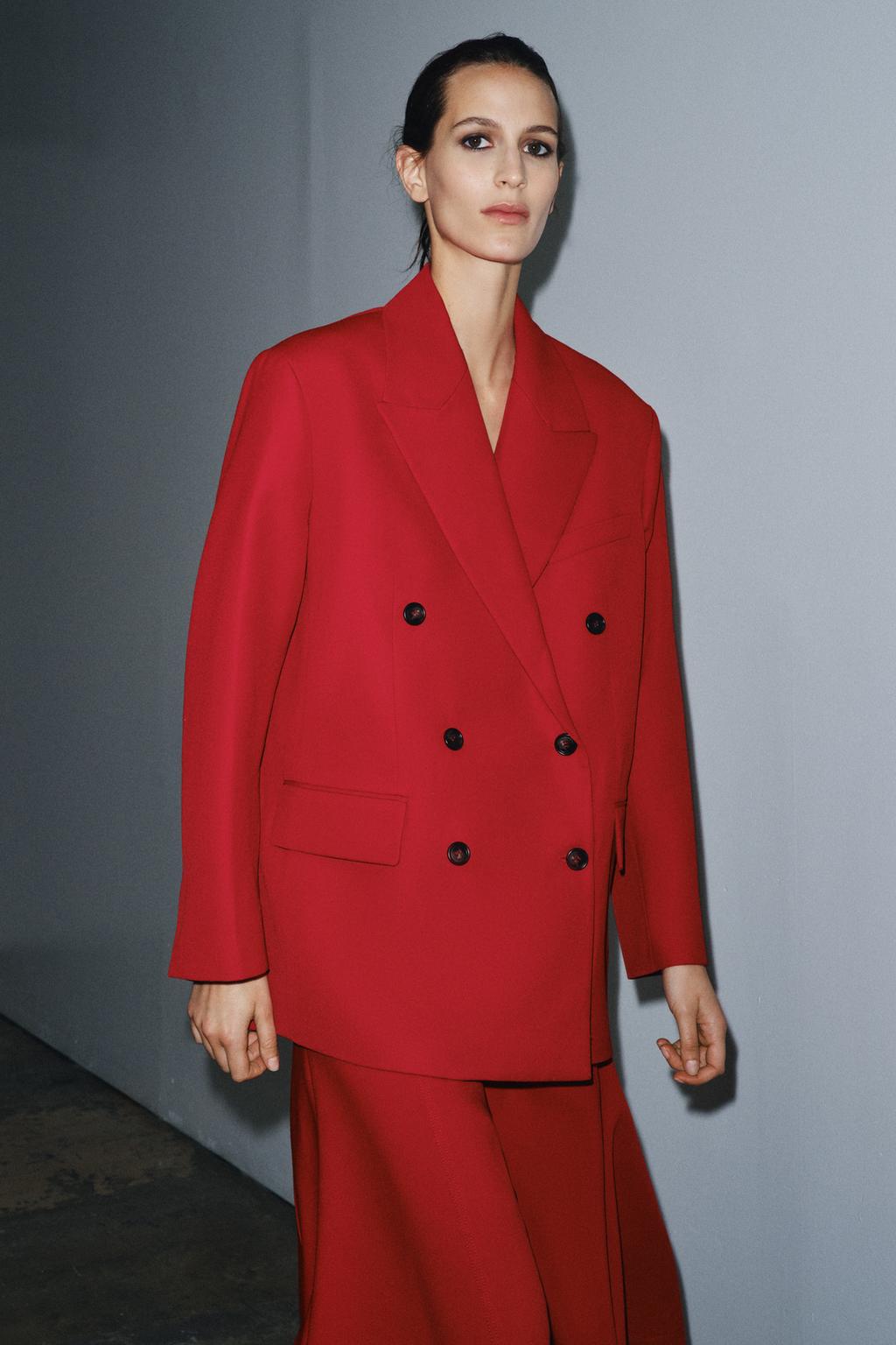 ДВУБОРТНЫЙ БЛЕЙЗЕР ПРЯМОГО КРОЯ — ZW COLLECTION