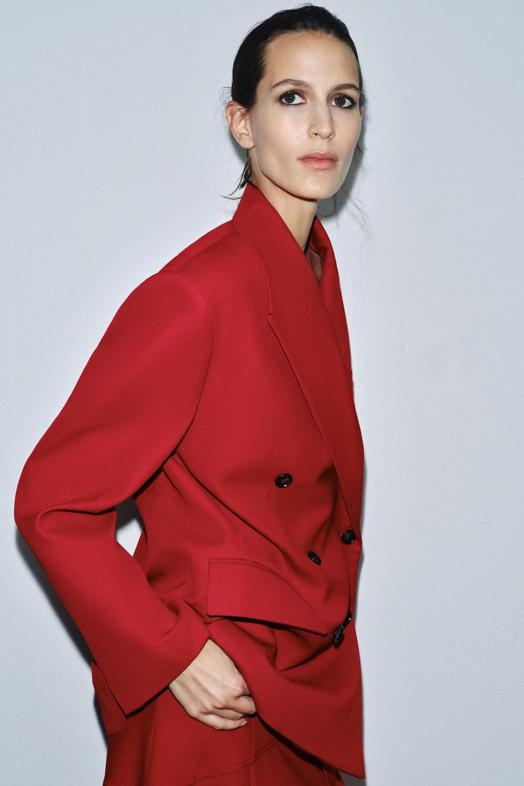 ДВУБОРТНЫЙ БЛЕЙЗЕР ПРЯМОГО КРОЯ — ZW COLLECTION