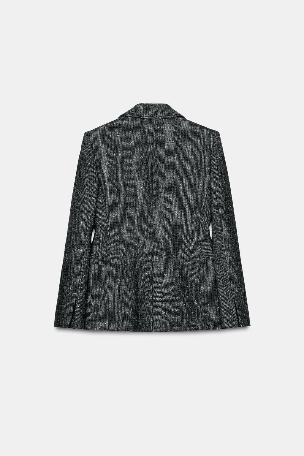 БЛЕЙЗЕР ИЗ СМЕСОВОЙ ШЕРСТИ С БАСКОЙ — ZW COLLECTION