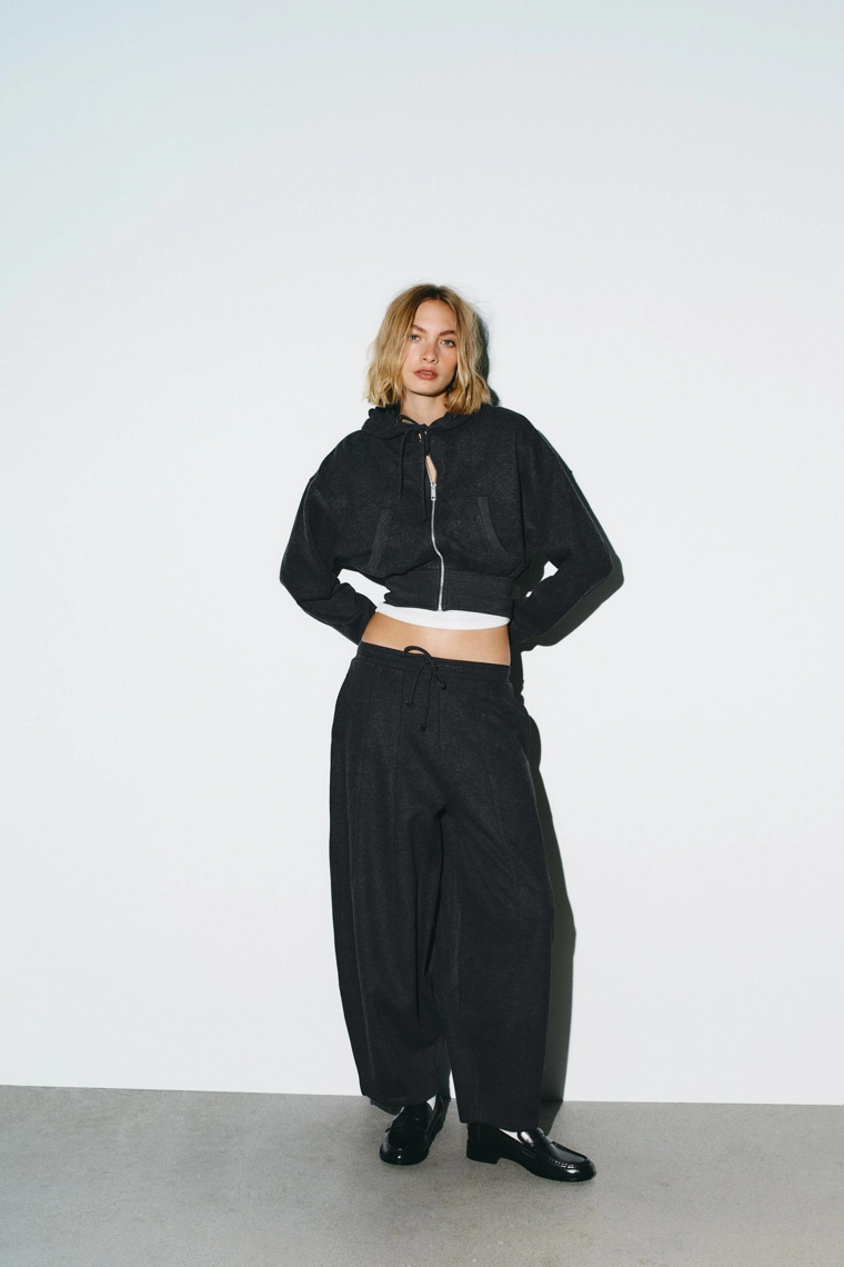 Брюки с манжетами balloon