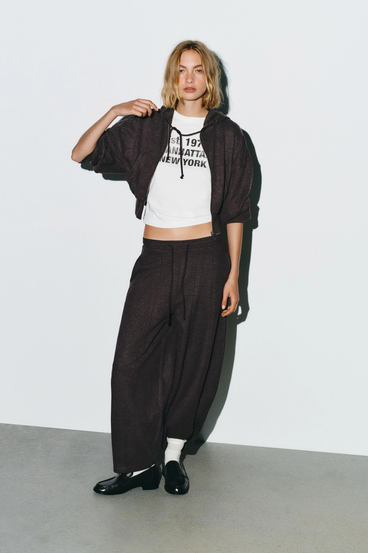 Брюки с манжетами balloon