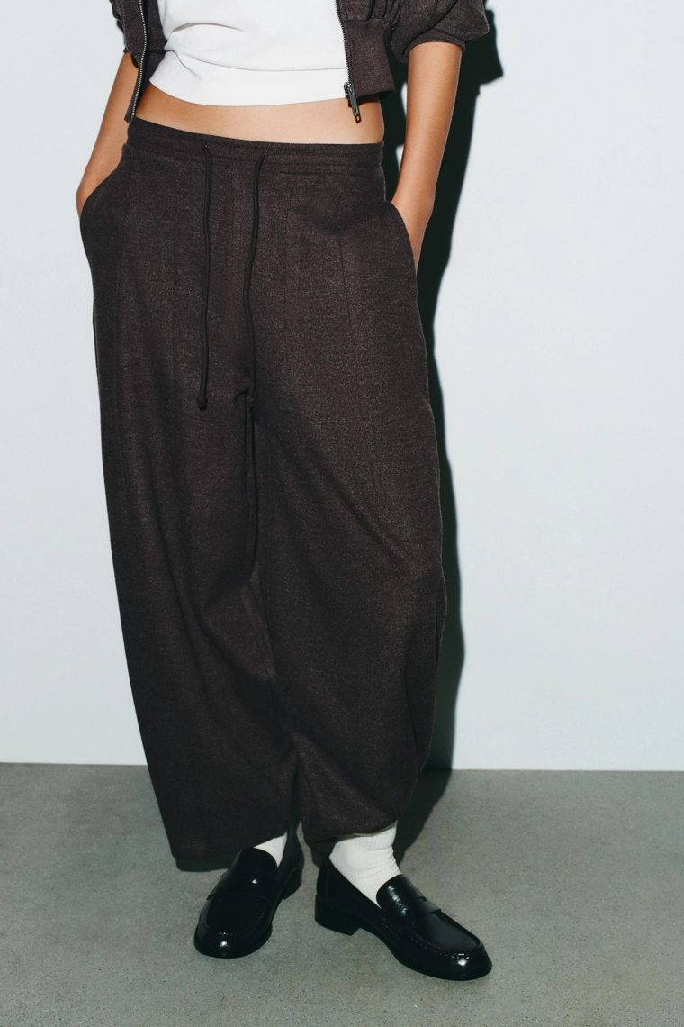 Брюки с манжетами balloon