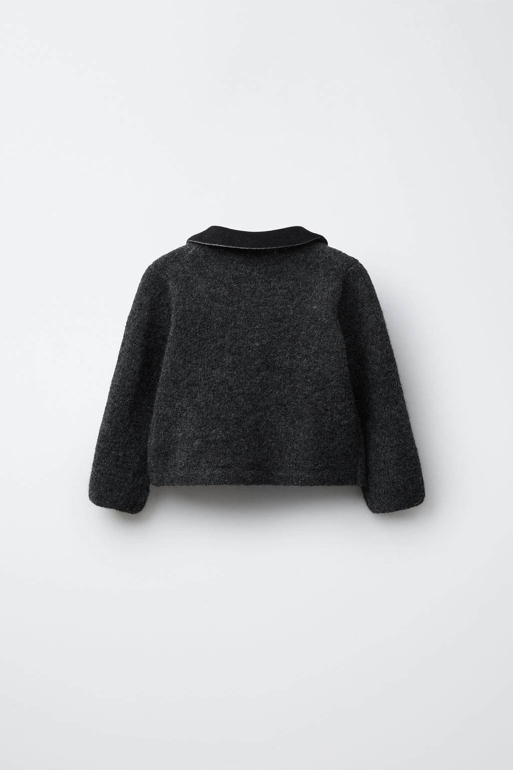 ВЕЛЬВЕТОВЫЙ КАРДИГАН С КРУГЛЫМ ВОРОТНИКОМ