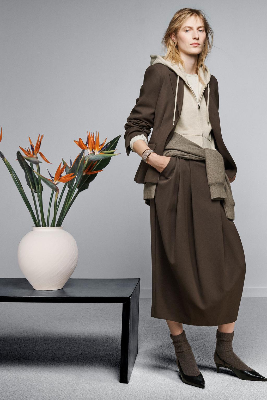 БЛЕЙЗЕР ИЗ СМЕСОВОЙ ШЕРСТИ — ZW COLLECTION