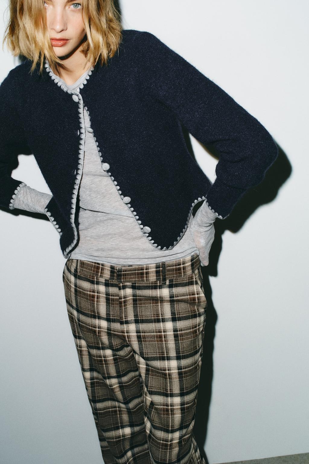 КАРДИГАН С КОНТРАСТНОЙ ВЫШИВКОЙ