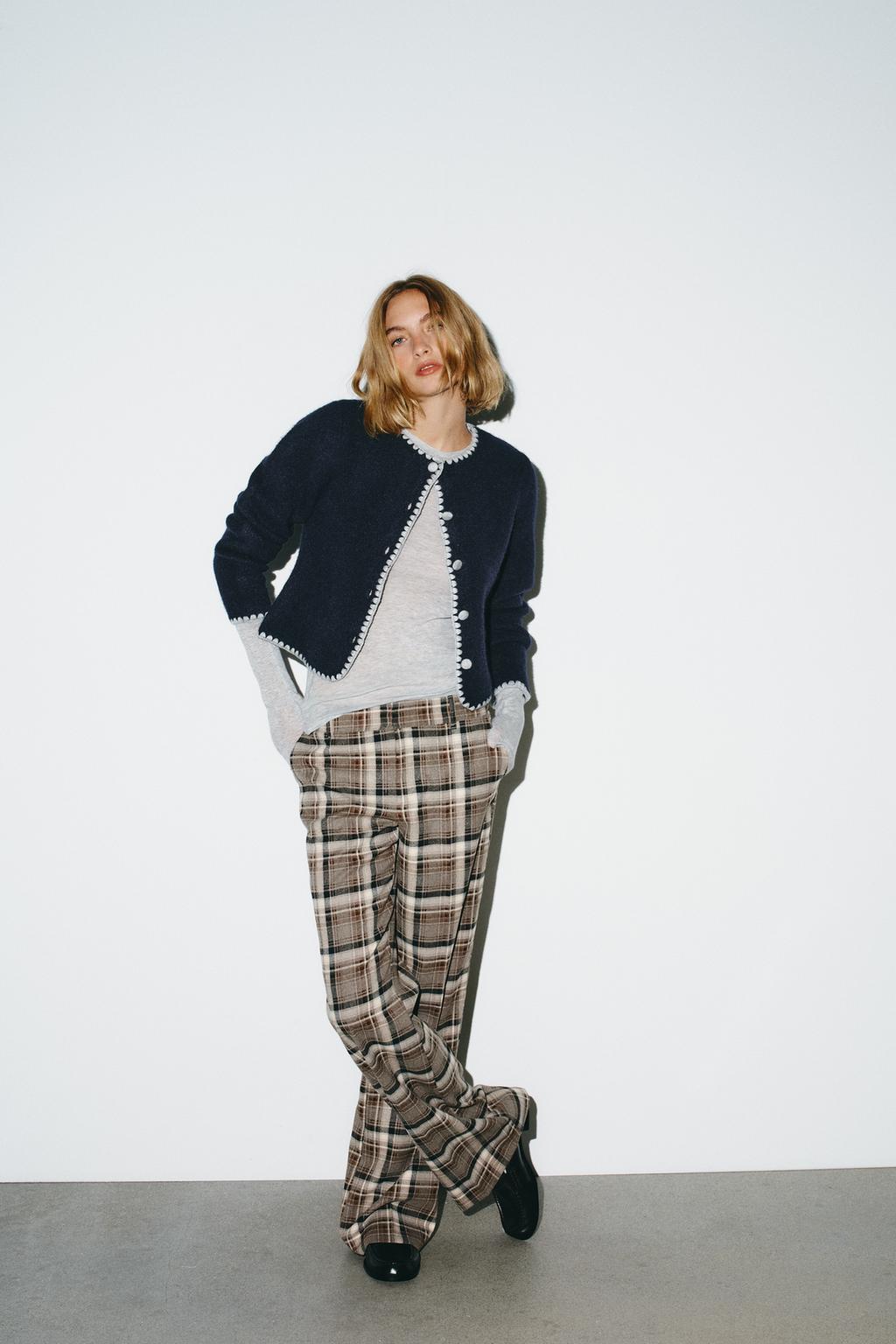 КАРДИГАН С КОНТРАСТНОЙ ВЫШИВКОЙ