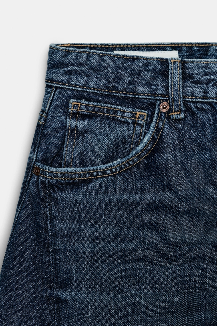 Джинсы с завышенной талией trf oversize balloon