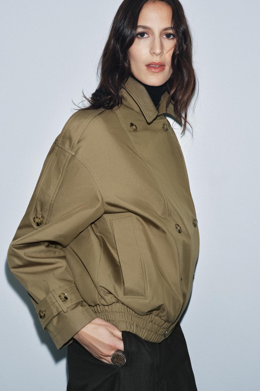 СТЕГАНОЕ ПАЛЬТО С ВОРОТНИКОМ ИЗ ИСКУССТВЕННОГО МЕХА — ZW COLLECTION