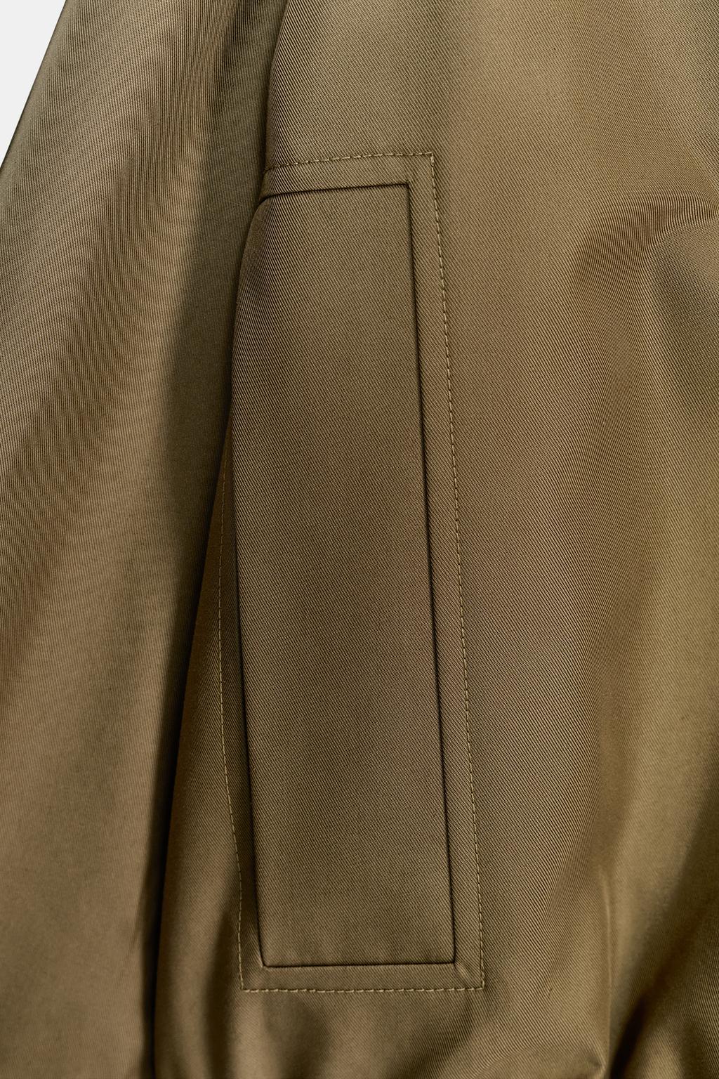 СТЕГАНОЕ ПАЛЬТО С ВОРОТНИКОМ ИЗ ИСКУССТВЕННОГО МЕХА — ZW COLLECTION