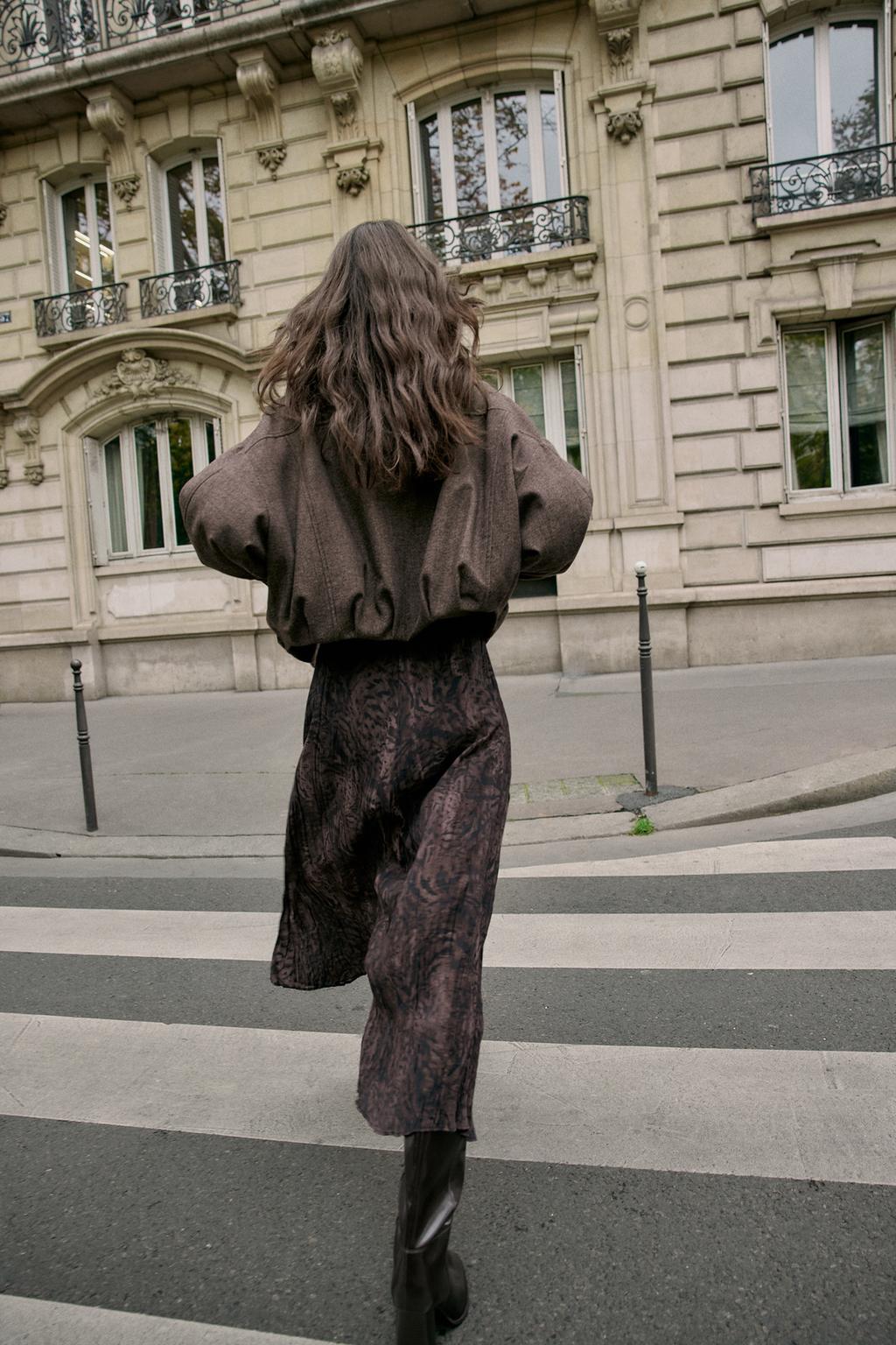 ЮБКА МИДИ С ПРИНТОМ И РЕМНЕМ