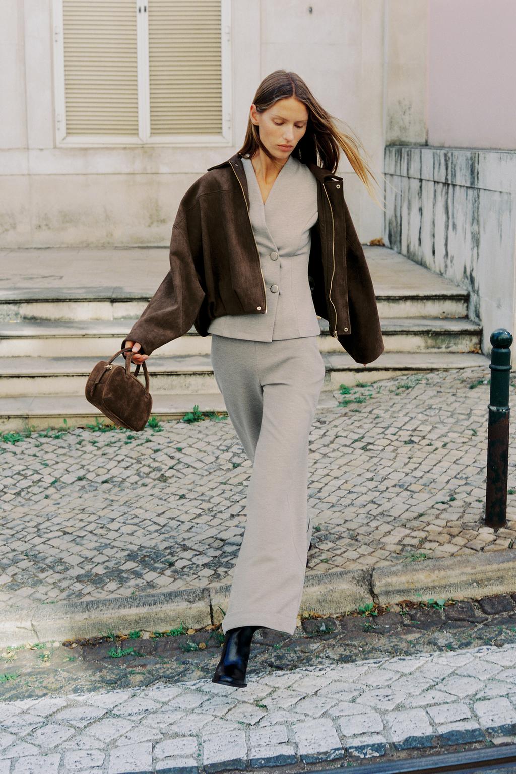 ШИРОКИЕ БРЮКИ ИЗ САРЖИ