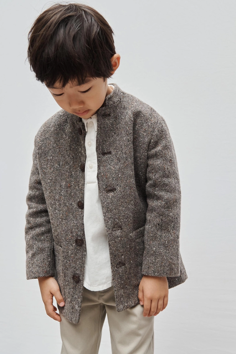 Пальто из шерстяной смеси с воротником-стойкой - limited edition