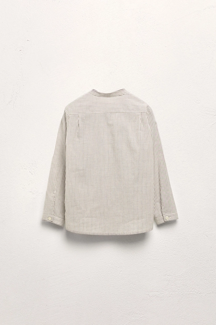 Рубашка с полосатым стойкой ограниченного издания для 2-5 лет