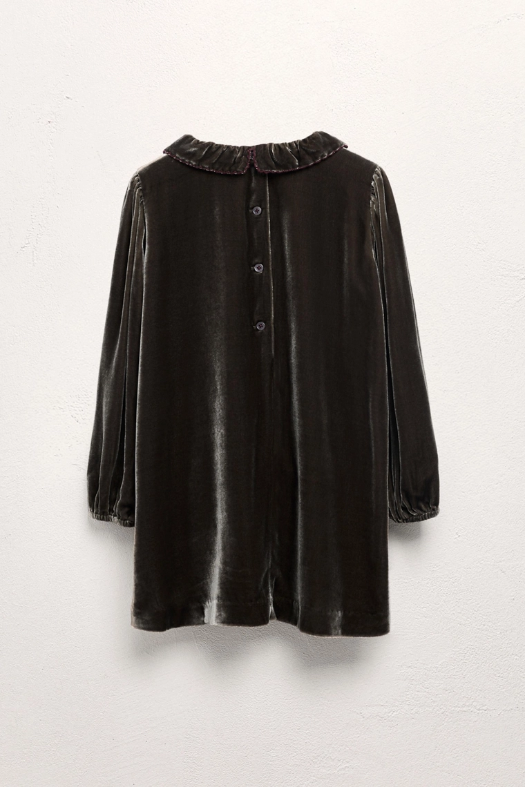 Платье из бархата с шелком, limited edition, 6-10 лет