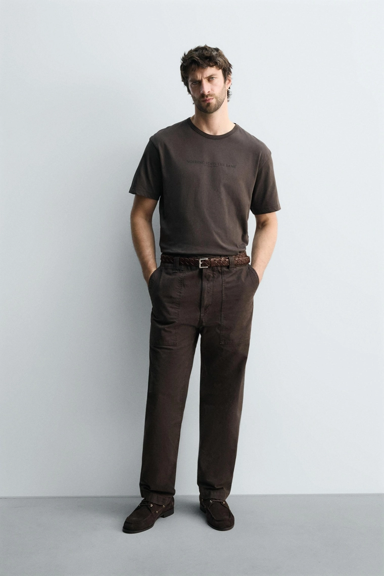 Футболка с принтом слогана