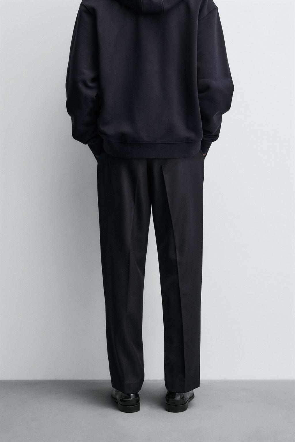 БРЮКИ ИЗ 100% РЕЛЬЕФНОЙ ШЕРСТИ