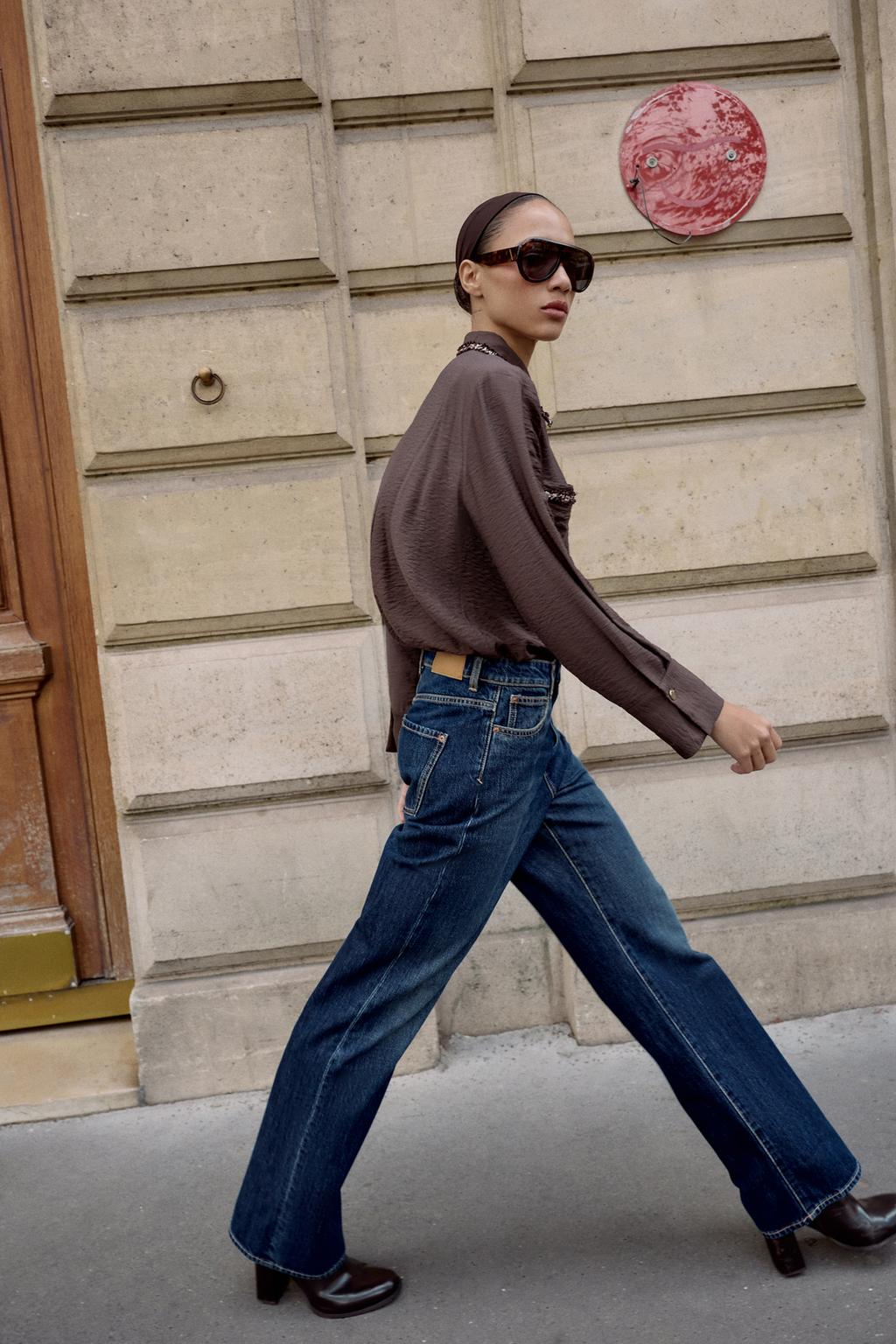 РУБАШКА С ОКАНТОВКОЙ И РЕЛЬЕФНЫМ УЗОРОМ