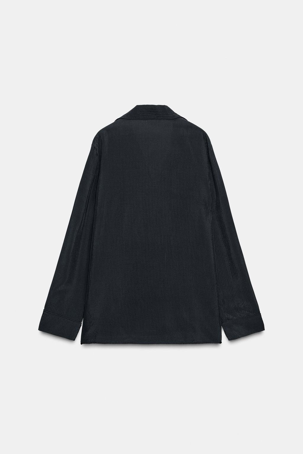 СВОБОДНАЯ РУБАШКА С КАРМАНОМ ZW COLLECTION