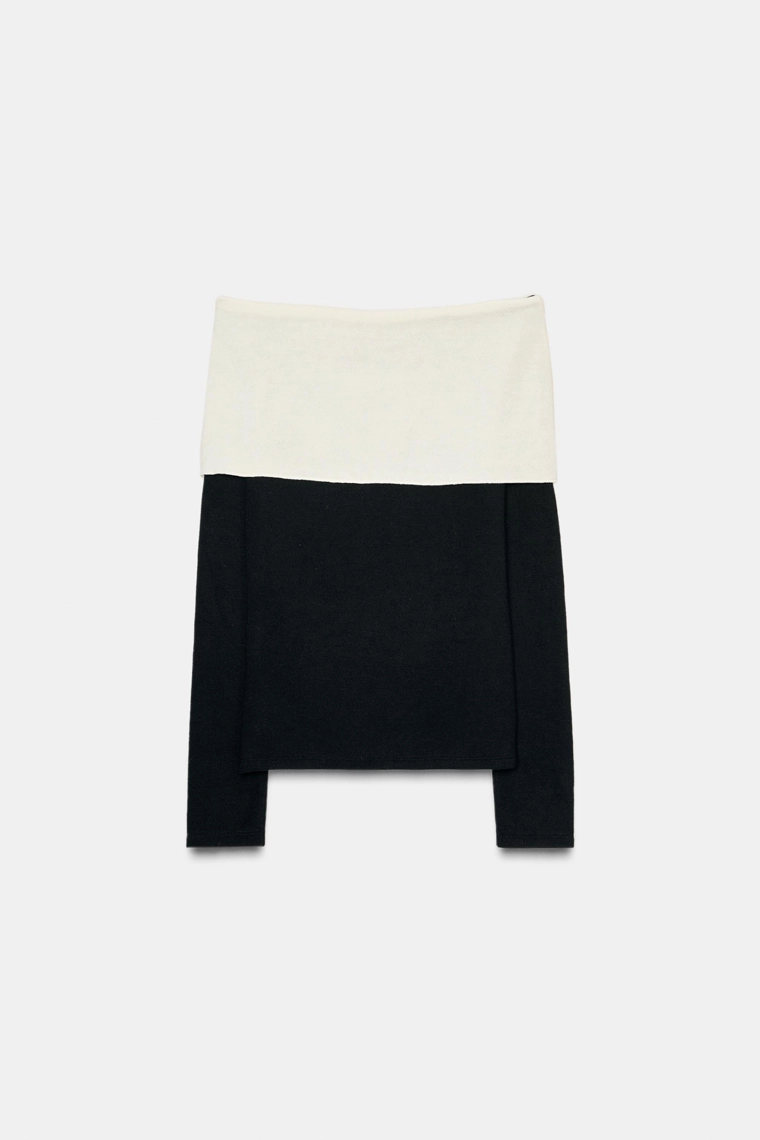 Мягкий топ с пряжкой