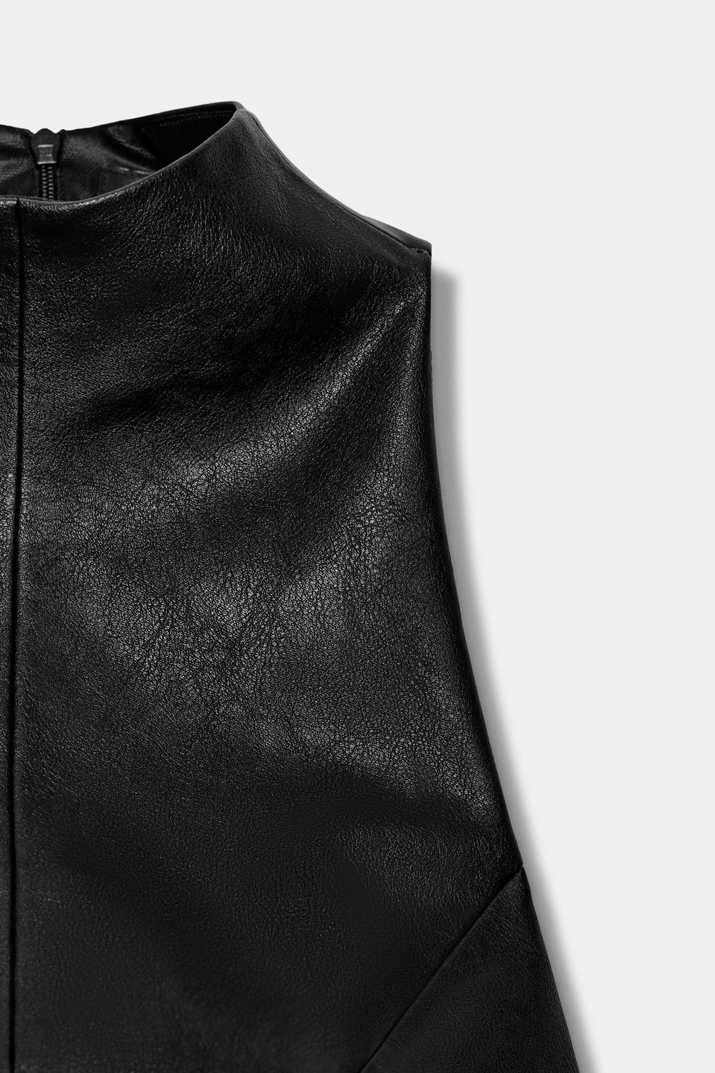 ТОП ИЗ ИСКУССТВЕННОЙ КОЖИ